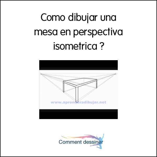 Como dibujar una mesa en perspectiva isometrica